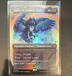 Magic: The Gathering Maha, Its Feathers Night Bloomburrow Mythic Foil M0289 - Image 1