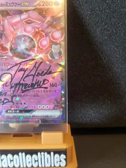 2025 Pokemon Japanese Team Rocket’s Mewtwo EX MEGA Dream On Card Auto Jay Goede - Image 4