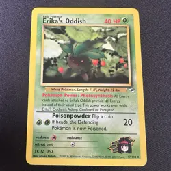 Erika’s Oddish 47/132 - Gym Heroes 2000 WOTC - Uncommon - Pokemon TCG - LP - Image 1