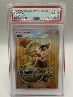 Pokemon Nita 180/181 Team Up Full Art Holo Ultra Rare PSA 8 2019 English - Image 5