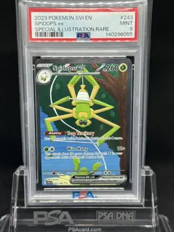 2023 POKEMON SVI EN-SCARLET & VIOLET SPECIAL ILLUSTRATION RARE SPIDOPS EX PSA 9 - Image 1