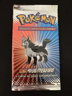 [1x] Pokemon TCG - EX Ruby & Sapphire SPANISH - 1 Sealed Booster - Rubi Zafiro - Image 4
