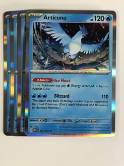 Pokemon TCG 151 4x Playset Holographic Articuno 144/165 Near Mint - Image 1
