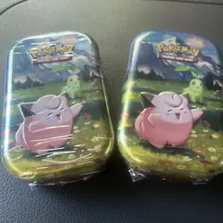 2 Pokemon TCG Ascended Heroes Mini Tin (Clefairy/Chikorita) New/Factory Sealed - Image 1