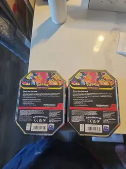Pokemon Mega Charizard X And Y Tins. Set Of 2. Brand New. - Image 2