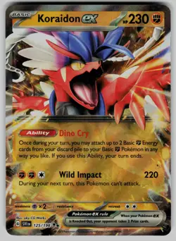 Koraidon ex 125/198 Double Rare Scarlet & Violet Pokemon Lightly Played - Image 1