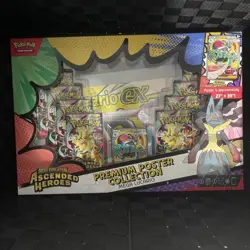 Pokemon Ascended Heroes Mega Lucario Premium Poster Collection Box Sealed New - Image 1