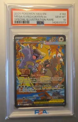 2025 POKEMON MEGA EVOLUTION SPECIAL ILLUSTRATION RARE MEGA KANGASKHAN EX PSA 10 - Image 1
