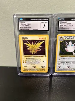 Cgc Slabs Vintage Pokemon Holo Lot Zapdos Wigglytuff Ninetales Electrode - Image 2
