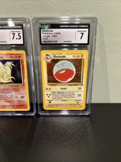 Cgc Slabs Vintage Pokemon Holo Lot Zapdos Wigglytuff Ninetales Electrode - Image 5
