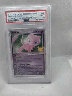 2021 Pokemon TCG Celebrations Mew Ex 88 PSA 9 - Image 1