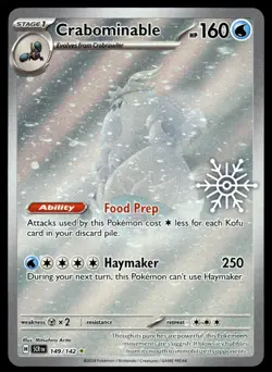 Pokemon TCG 2025 Advent Calendar Promo #149/142 Crabominable NM - Image 1