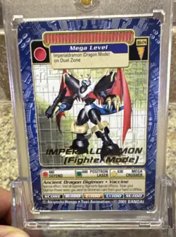 Digimon CCG Imperialdramon Fighter Mode BD-074 Mega Bandai 2001 Digimon Card - Image 1