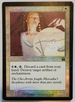 MTG Magic [x1] Devout Witness [x1] FOIL Mercadian Masques SP/LP - Image 1