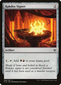 Magic The Gathering MTG RAKDOS SIGNET Commander 2016 NM Near Mint - Image 1