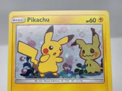 Pokemon Pikachu SM162 Sun Moon Black Star Promo Holo Swirl MP sc - Image 2