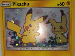 Pokemon Pikachu SM162 Sun Moon Black Star Promo Holo Swirl MP sc - Image 3