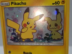 Pokemon Pikachu SM162 Sun Moon Black Star Promo Holo Swirl MP sc - Image 4