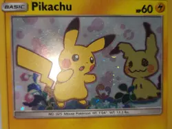 Pokemon Pikachu SM162 Sun Moon Black Star Promo Holo Swirl MP sc - Image 5