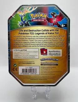 (403054) Pokemon 2014 Yveltal Legends of Kalos Collectors Tin - Factory Sealed - Image 4