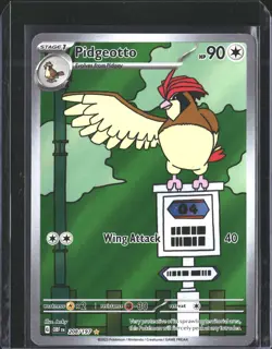 Pidgeotto 208/197 Illustration Rare Obsidian Flames Pokemon NM/M - Image 1