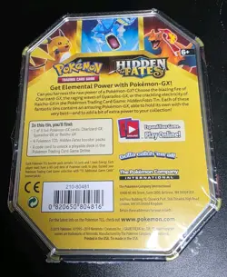 Pokemon Hidden Fates Raichu GX Tin – Factory Sealed 2019 full cellophane version - Image 3