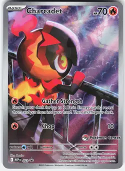 Pokemon Charcadet 022 Holo Promo ME: Mega Evolution Promo Pokemon Center - Image 1