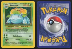 Venusaur 15/102 Holo Rare Base Set Unlimited Pokemon English LP - Image 3