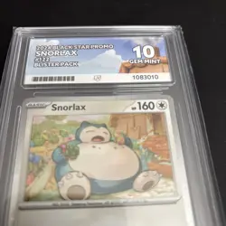 Pokemon TCG Snorlax Pokemon Black Star Promo #122 ACE 10 - Image 2
