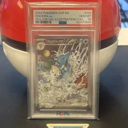 2024 POKEMON SVP EN-SV BLACK STAR PROMO #131 KINGDRA EX PSA 10 - Image 1