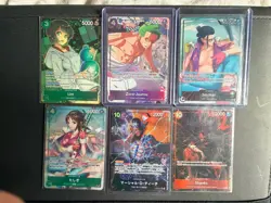 One Piece bundle job lot - Zoro TR, Smoker AA, Tashigi, Alt Arts, 23 SR, 90+ R - Image 1