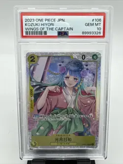 OP06-106 One Piece CCG KOUZUKI HIYORI Wings Of The Captain SR Japanese PSA 10 - Image 4