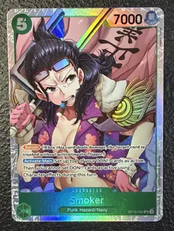 Smoker (030) OP10-030 Super Rare Royal Blood One Piece Foil Near Mint - Image 1
