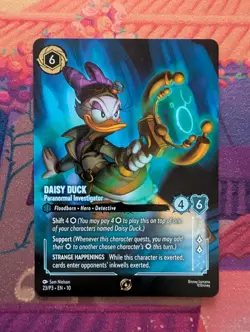 Daisy Duck Paranormal Investigator 23/P3 Non Foil Disney Lorcana Entry Promo - Image 1