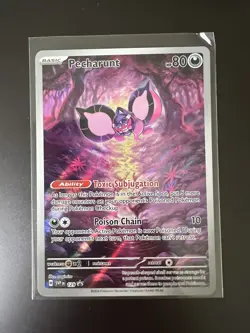 Pokemon TCG Shrouded Fable Black Star Promo Holo Card SVP129 Pecharunt - Image 1