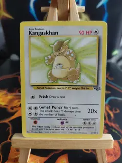 Pokemon TCG Kangaskhan Jungle Card 21/64 Unlimited Rare, Non-Holo, WOTC - Image 1
