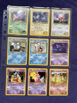 67x Pokemon Gym Heroes WOTC Vintage Card Lot English - Image 3
