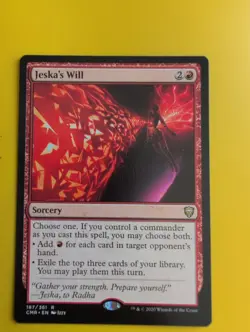 Jeska's Will. rare Sorcery. CMR. MTG Card. - Image 1