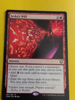 Jeska's Will. rare Sorcery. CMR. MTG Card. - Image 2