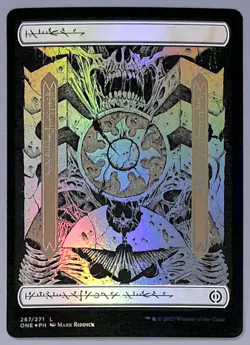 Plains - Full Art - Foil - 267 - Phyrexia: All Will Be One (ONE) MTG - Image 1