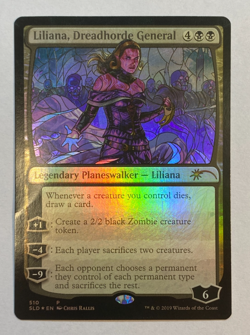 MTG - Secret Lair: Stained Glass Planeswalkers - Liliana, Dreadhorde General - Image 1