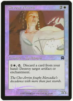 MTG Devout Witness FOIL Mercadian Masques Common LP - Image 1