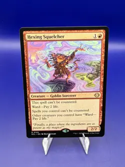 Magic: The Gathering Hexing Squelcher Creature Goblin Sorcerer Rare 0145 Regular - Image 1