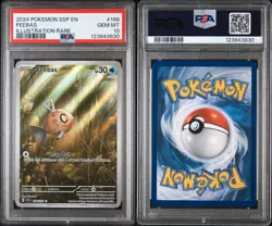 Feebas Illustration Rare | PSA 10 | SV08: Surging Sparks EN Pokemon 2024 - Image 3