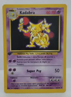 Carte Pokemon KADABRA 32/102 set de base Wizards 1999 EDITION 1 FR NEAR MINT - Image 1
