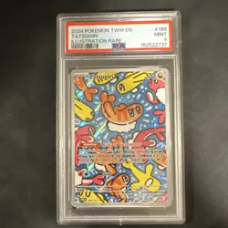 Pokemon Tatsugiri Twilight Masquerade 186/167 Illustration Rare Holo PSA 9 - Image 1