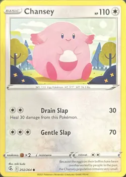 Chansey 202/264 Common Fusion Strike Pokemon Near Mint - Image 1