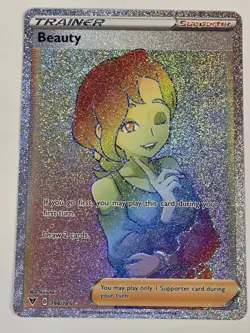 Pokemon Beauty 194/185 Vivid Voltage Rainbow Secret Rare NM Trainer Full Art - Image 1