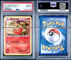 2011 POKEMON B&W PROMO #BW18 DARUMAKA-HOLO PSA 8 - Image 3