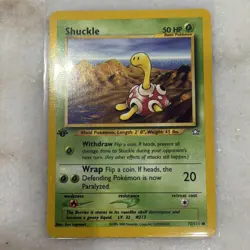 Shuckle 72/111 Neo Genesis 1st Edition Regular Common 2000 Pokemon TCG - Image 1